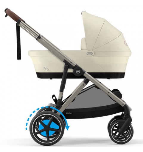 Cybex e-Gazelle S TPE - rozwojowy wózek wielofunkcyjny, zestaw 2w1 z opcją 3w1 i 4w1 | Seashell Beige